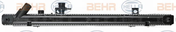 Engine cooling radiator Behr-Hella 8MK 376 769-671