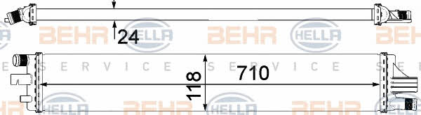 Behr-Hella 8MK 376 912-101 Radiator, engine cooling 8MK376912101