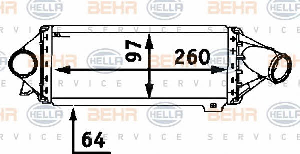 Behr-Hella 8ML 376 723-061 Intercooler, charger 8ML376723061