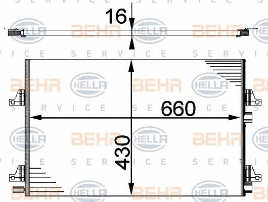 Cooler Module Behr-Hella 8FC 351 301-431
