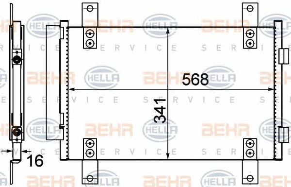 Behr-Hella 8FC 351 303-611 Cooler Module 8FC351303611