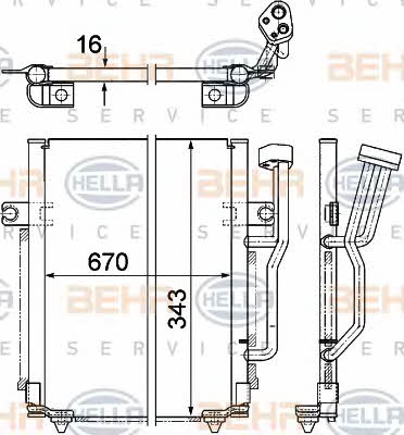 Behr-Hella 8FC 351 303-621 Cooler Module 8FC351303621