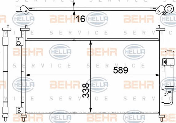 Behr-Hella 8FC 351 303-641 Cooler Module 8FC351303641