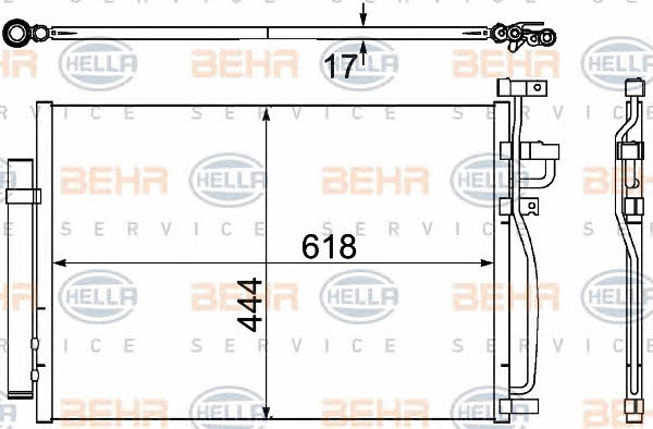 Behr-Hella 8FC 351 304-311 Cooler Module 8FC351304311