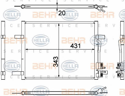 Cooler Module Behr-Hella 8FC 351 304-791