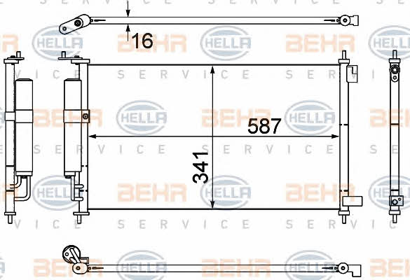 Behr-Hella 8FC 351 307-791 Cooler Module 8FC351307791