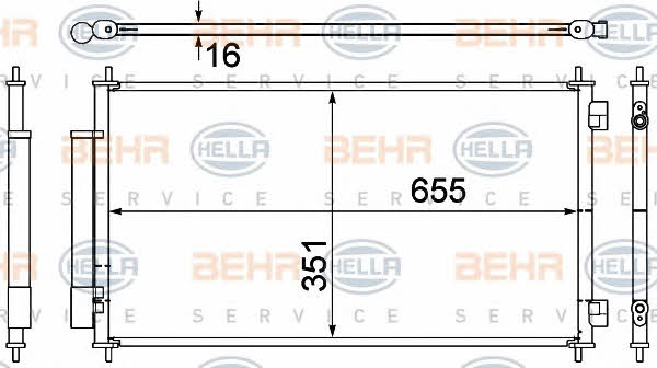 Behr-Hella 8FC 351 308-781 Cooler Module 8FC351308781