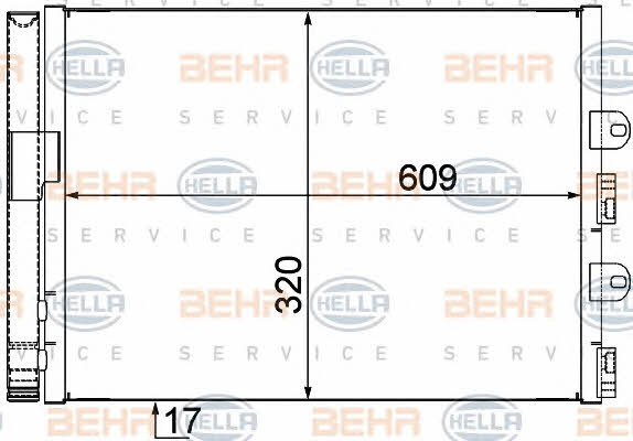 Behr-Hella 8FC 351 309-081 Cooler Module 8FC351309081