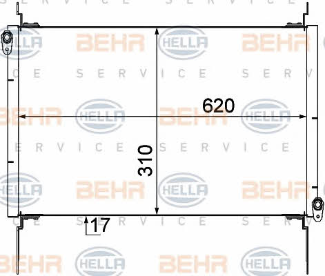 Behr-Hella 8FC 351 309-091 Cooler Module 8FC351309091