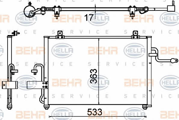 Behr-Hella 8FC 351 310-731 Cooler Module 8FC351310731