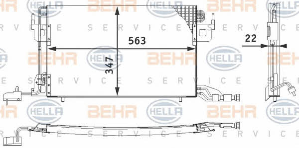 Behr-Hella 8FC 351 317-011 Cooler Module 8FC351317011