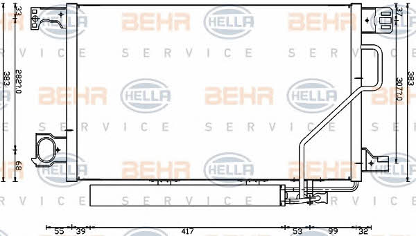 Behr-Hella 8FC 351 317-504 Cooler Module 8FC351317504