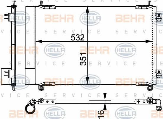 Behr-Hella 8FC 351 317-521 Cooler Module 8FC351317521