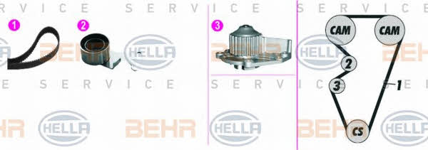 Behr-Hella 8MP 376 815-861 Water pump 8MP376815861