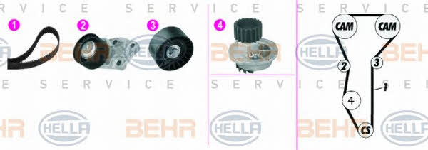 Behr-Hella 8MP 376 815-881 Water pump 8MP376815881