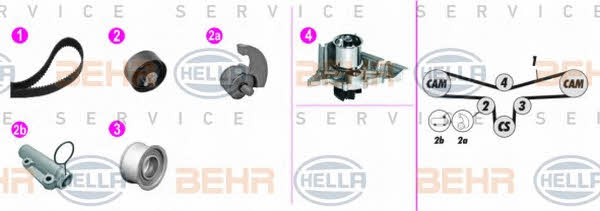 Behr-Hella 8MP 376 816-841 Water pump 8MP376816841