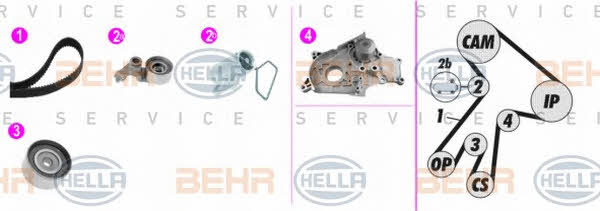 Behr-Hella 8MP 376 817-861 Water pump 8MP376817861