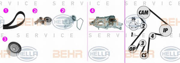 Behr-Hella 8MP 376 817-871 Water pump 8MP376817871