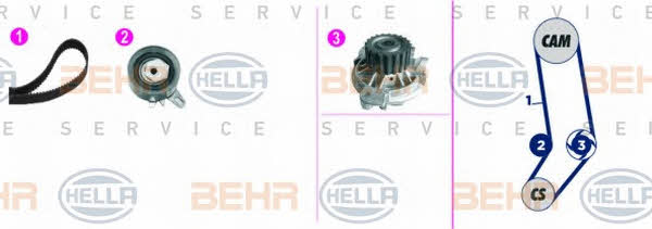 Behr-Hella 8MP 376 818-811 Water pump 8MP376818811