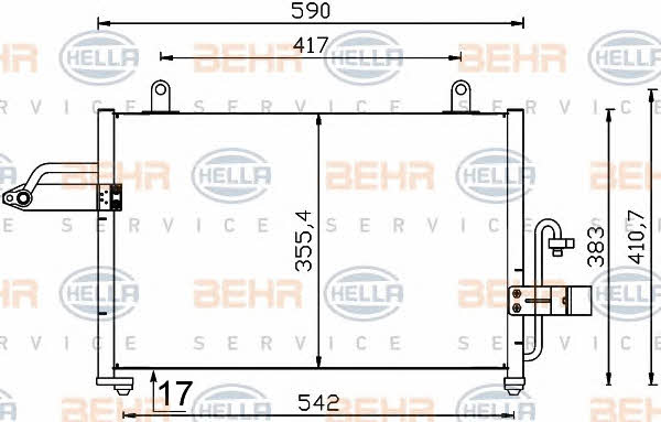 Behr-Hella 8FC 351 319-181 Cooler Module 8FC351319181