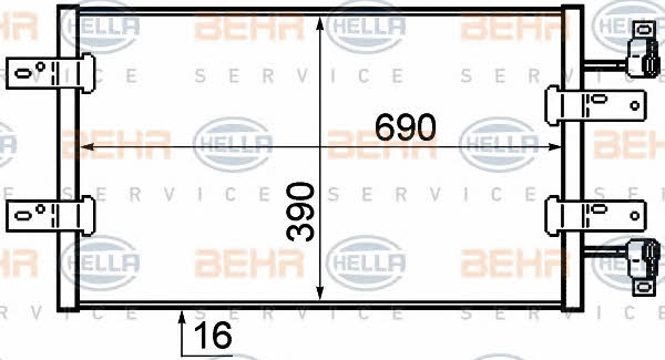 Behr-Hella 8FC 351 319-281 Cooler Module 8FC351319281
