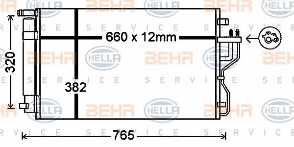Behr-Hella 8FC 351 343-091 Cooler Module 8FC351343091