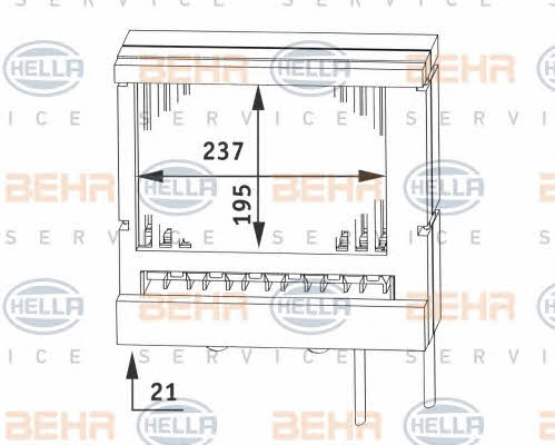 Behr-Hella 8FH 351 311-241 Heat exchanger, interior heating 8FH351311241