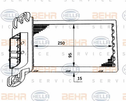 Behr-Hella 8FH 351 311-271 Heat exchanger, interior heating 8FH351311271