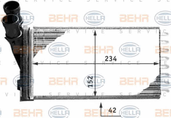 Behr-Hella 8FH 351 311-281 Heat exchanger, interior heating 8FH351311281