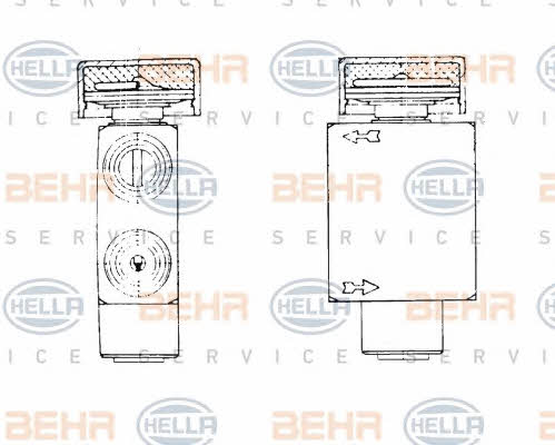 Air conditioner expansion valve Behr-Hella 8UW 351 234-031