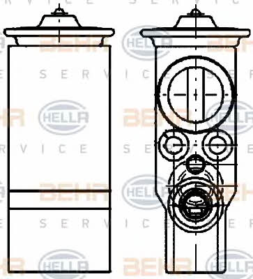 Air conditioner expansion valve Behr-Hella 8UW 351 234-531