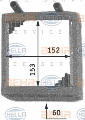 Behr-Hella 8FH 351 311-381 Heat exchanger, interior heating 8FH351311381