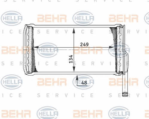 Behr-Hella 8FH 351 311-541 Heat exchanger, interior heating 8FH351311541