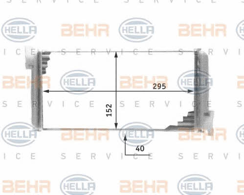 Behr-Hella 8FH 351 311-591 Heat exchanger, interior heating 8FH351311591