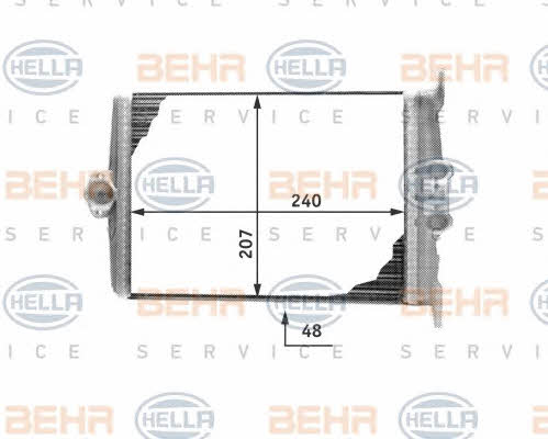 Behr-Hella 8FH 351 311-641 Heat exchanger, interior heating 8FH351311641