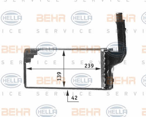 Behr-Hella 8FH 351 311-651 Heat exchanger, interior heating 8FH351311651