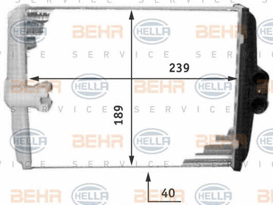 Behr-Hella 8FH 351 311-761 Heat exchanger, interior heating 8FH351311761