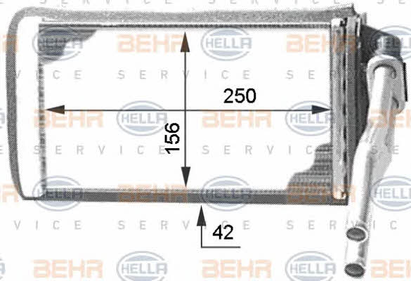 Behr-Hella 8FH 351 312-001 Heat exchanger, interior heating 8FH351312001