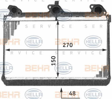 Behr-Hella 8FH 351 312-011 Heat exchanger, interior heating 8FH351312011