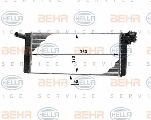 Behr-Hella 8FH 351 312-321 Heat exchanger, interior heating 8FH351312321