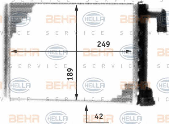 Behr-Hella 8FH 351 312-331 Heat exchanger, interior heating 8FH351312331