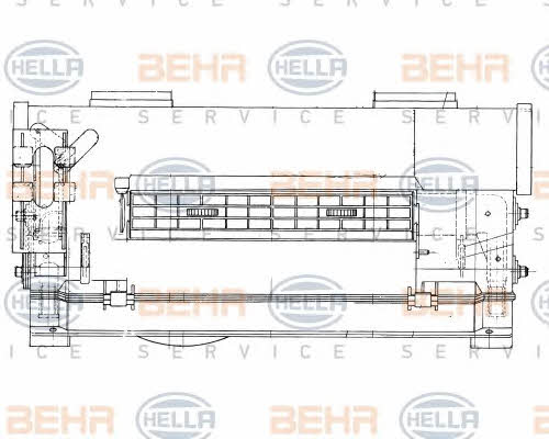Behr-Hella 8FH 351 312-341 Interior heater flap 8FH351312341