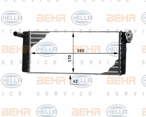 Behr-Hella 8FH 351 312-351 Heat exchanger, interior heating 8FH351312351