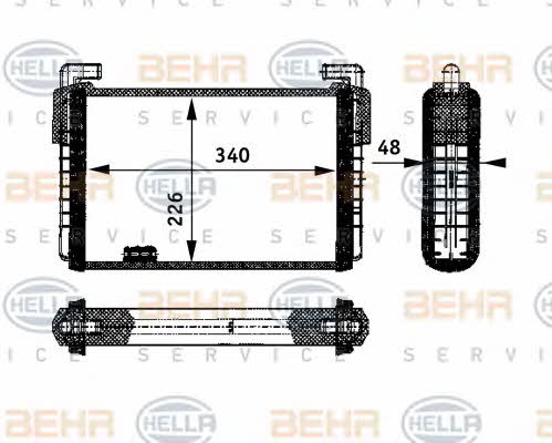 Behr-Hella 8FH 351 312-371 Heat exchanger, interior heating 8FH351312371