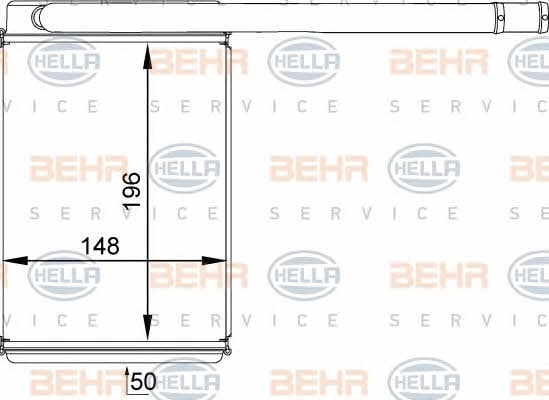 Behr-Hella 8FH 351 313-461 Heat exchanger, interior heating 8FH351313461