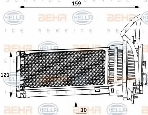 Behr-Hella 8FH 351 313-561 Heat exchanger, interior heating 8FH351313561