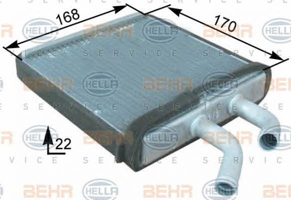 Behr-Hella 8FH 351 315-291 Heat exchanger, interior heating 8FH351315291