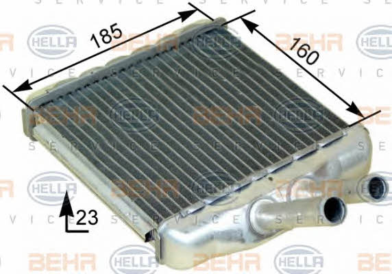 Behr-Hella 8FH 351 315-331 Heat exchanger, interior heating 8FH351315331