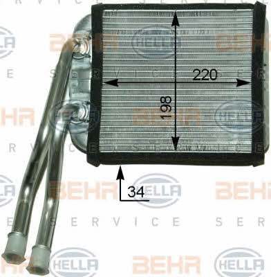 Behr-Hella 8FH 351 316-201 Heat exchanger, interior heating 8FH351316201