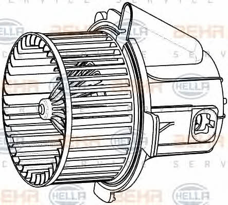 Behr-Hella 8EW 009 157-541 Fan assy - heater motor 8EW009157541